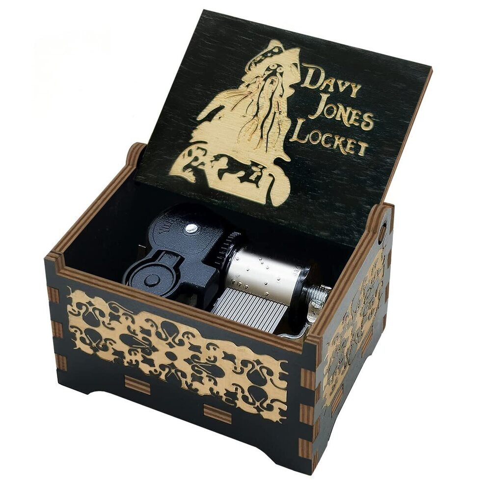 8292 Davy Jones Music Box, Fans Gifts/Collection Wind-up Mechanism Wooden